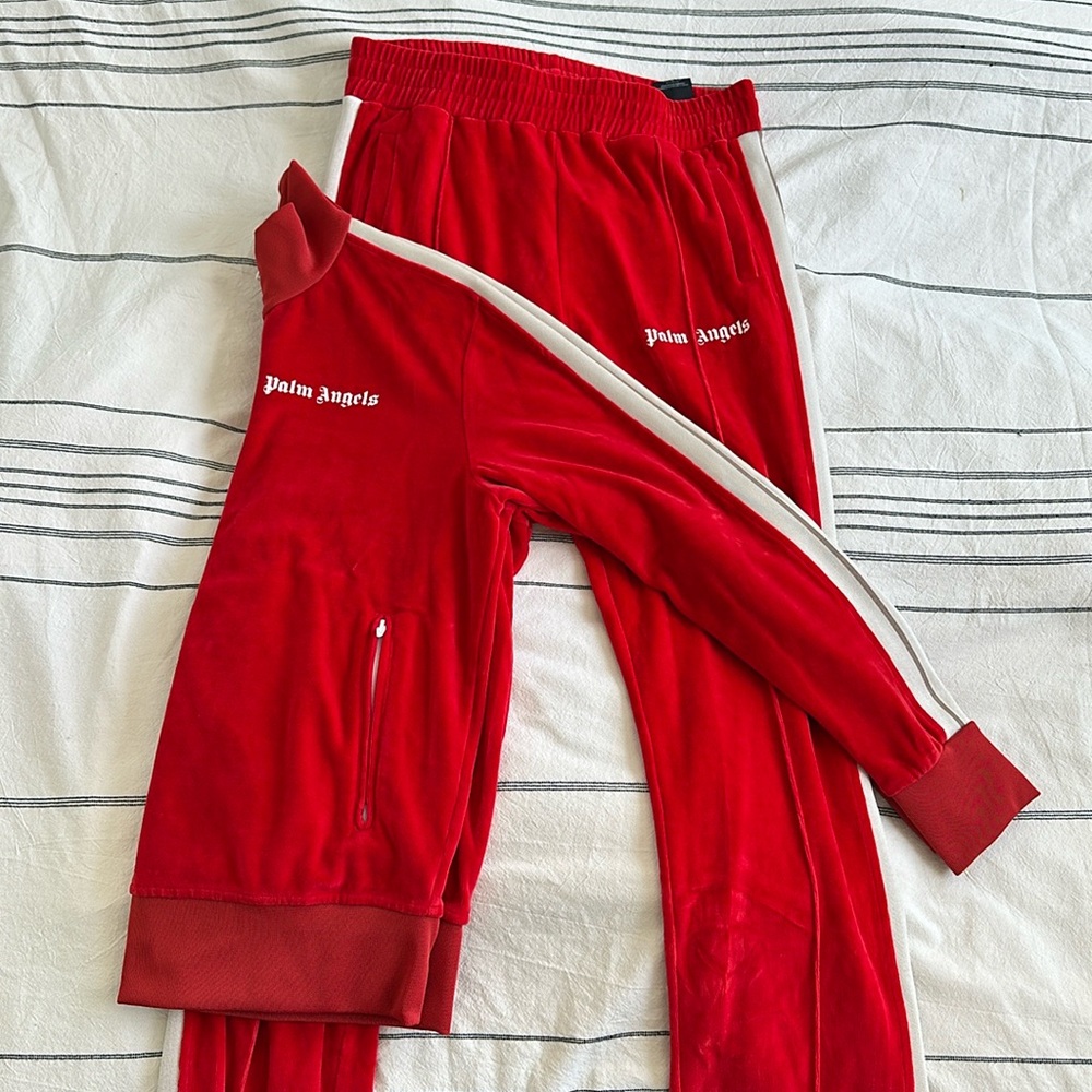 PALM ANGELS, Red Track Suit, Size XXL